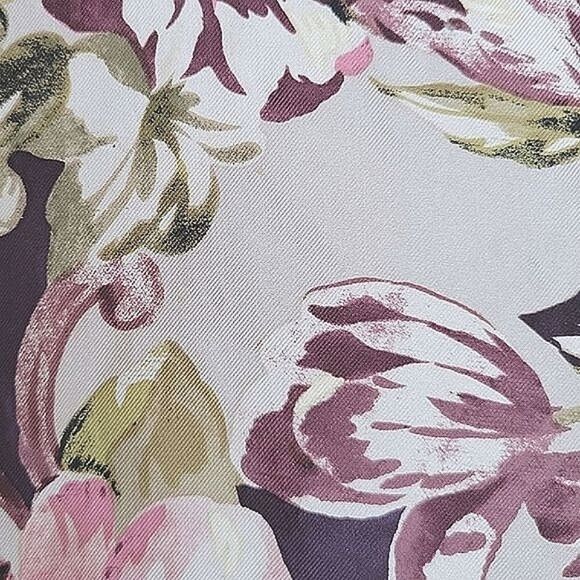 Vtg Talbots silk blush floral print scarf - Picture 8 of 8